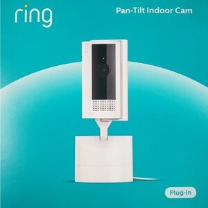 Ring Indoor Camera with Pan-Tilt in White and Black NIB